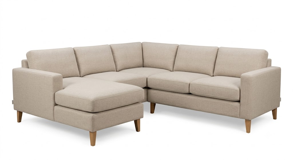 Scandinavian Linen Sofa