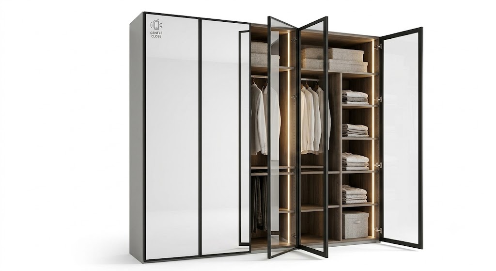 Grand Mirrored Wardrobe
