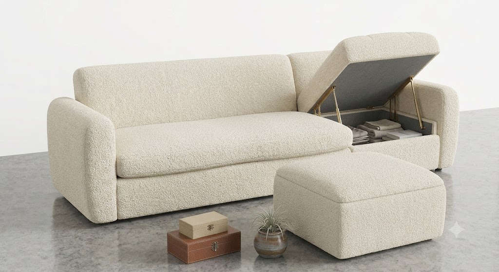 Modular Storage Ottoman